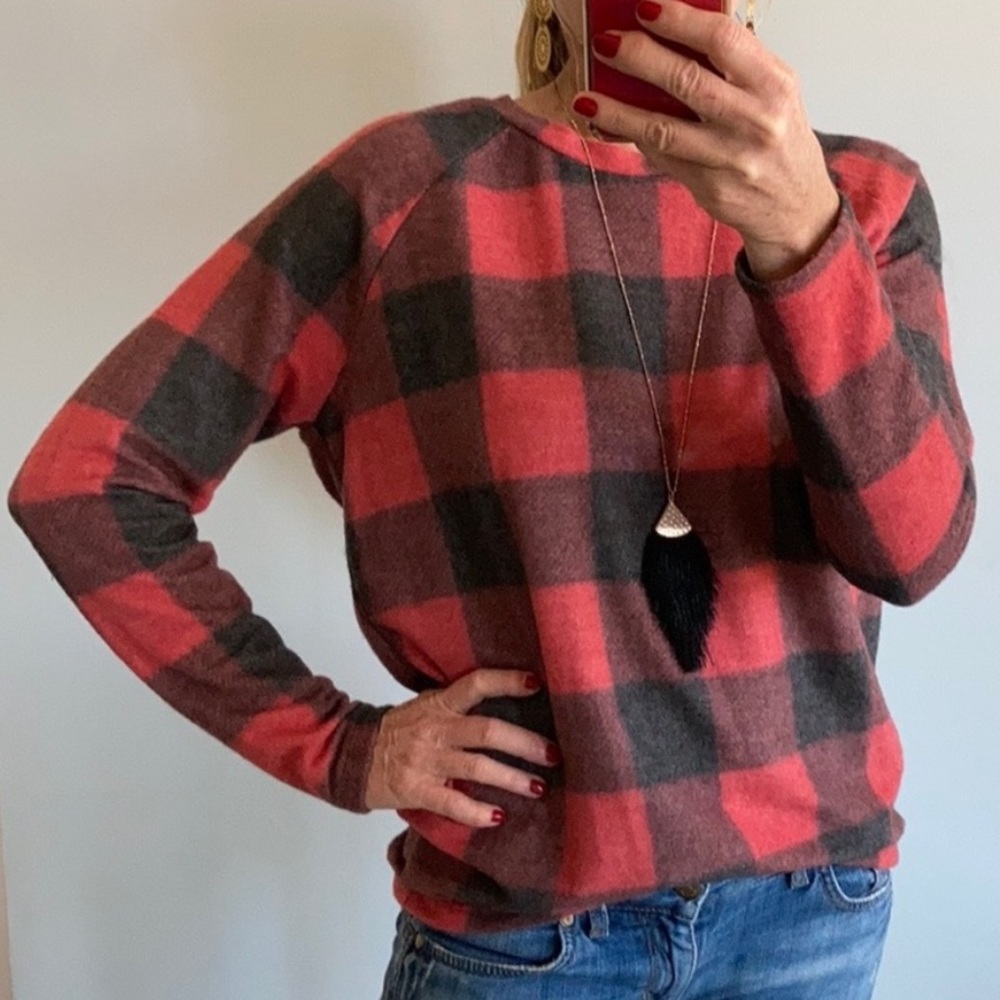 Red & Black Buffalo Check Tunic Top - Picture 3 of 5